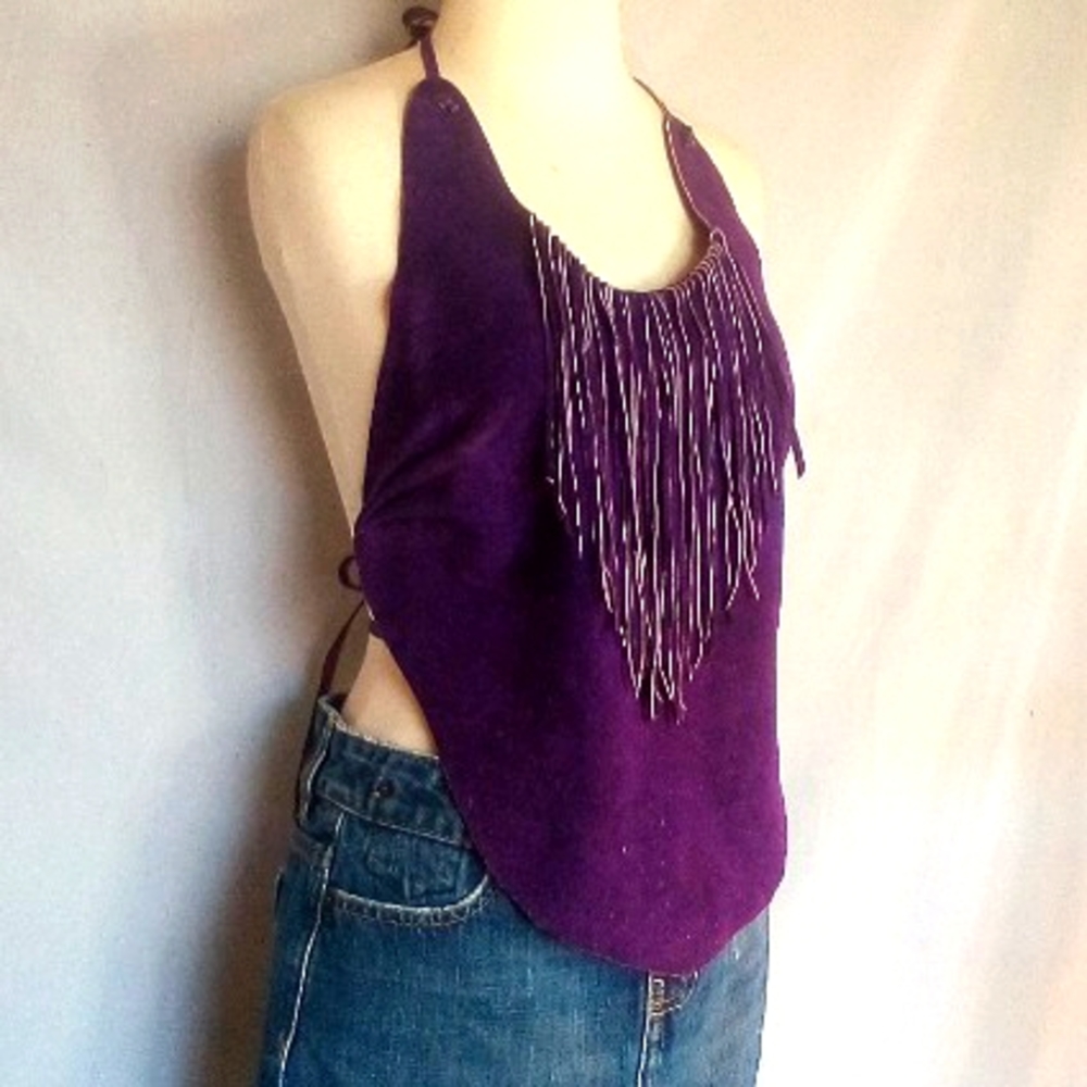 Women's backless two tie top .